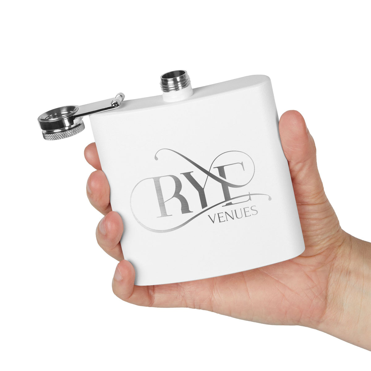 6oz Stainless Steel Flask | Rye Venues